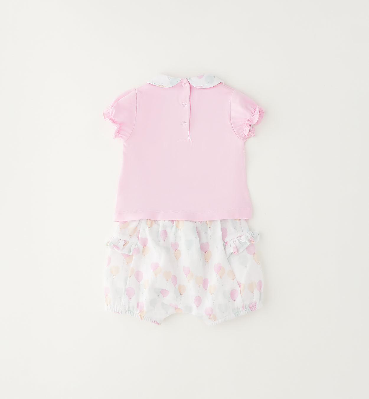 completino neonata elegante estivo cotone con pantaloncini fantasia