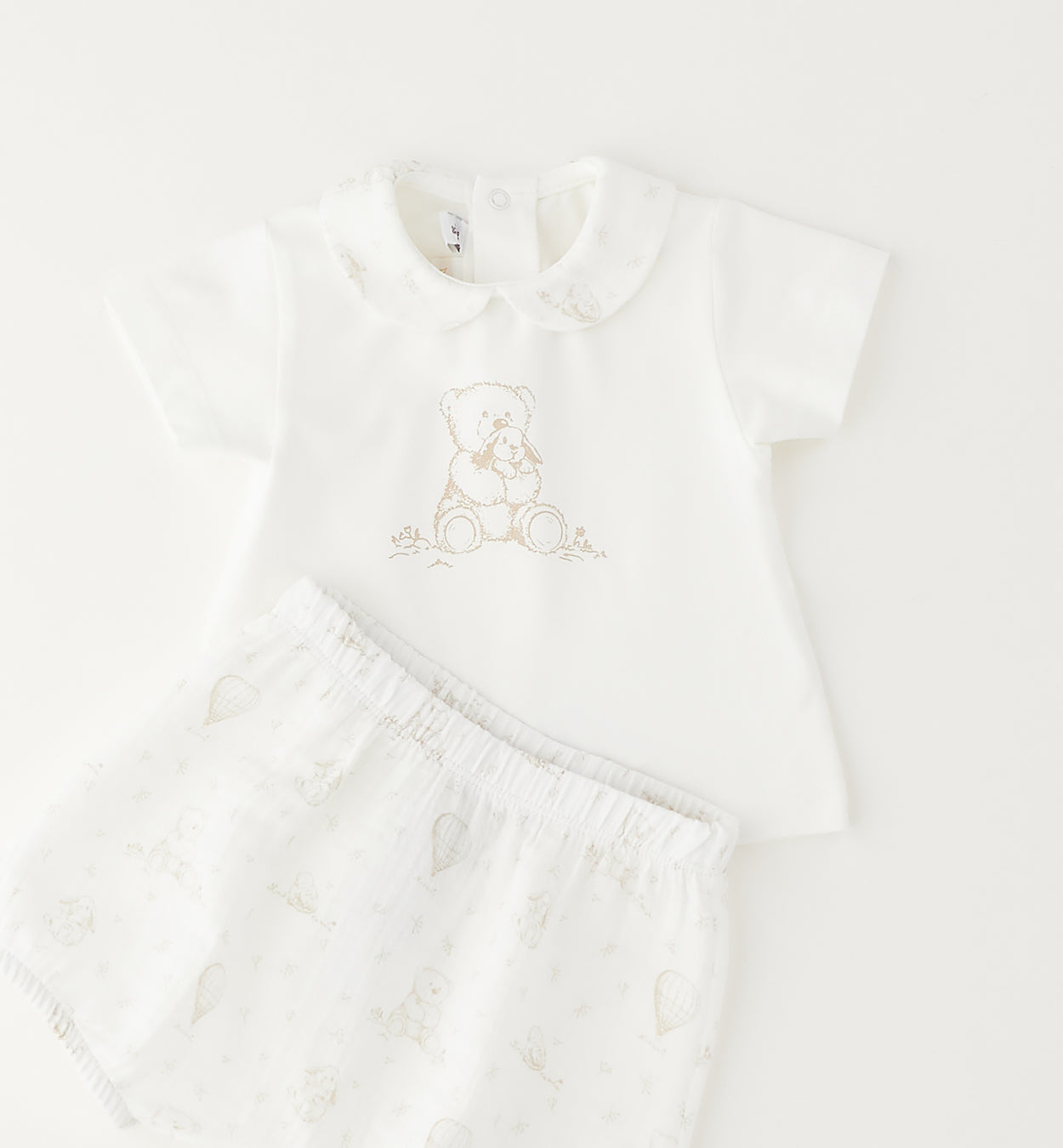completo neonata con maglia e pantaloncino