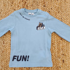 Completo Bambino Con Felpa Aperta Manica Lunga, Pantalone Maglia Tagliata Lungo E Girocollo Manica Lunga
