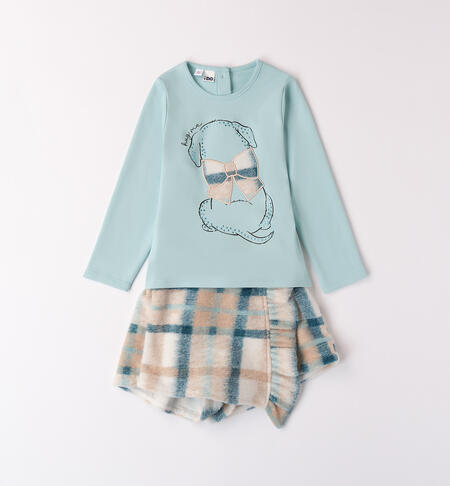 Completo bambina con pantaloncini, set estivo bimba, abbigliamento bambina Minibanda, coordinato bambina pantaloncini, outfit bimba estate, completo bimba 3-7 anni, completo due pezzi bambina, abbigliamento comodo bambina, completo bimba cotone, belli e monelli, 