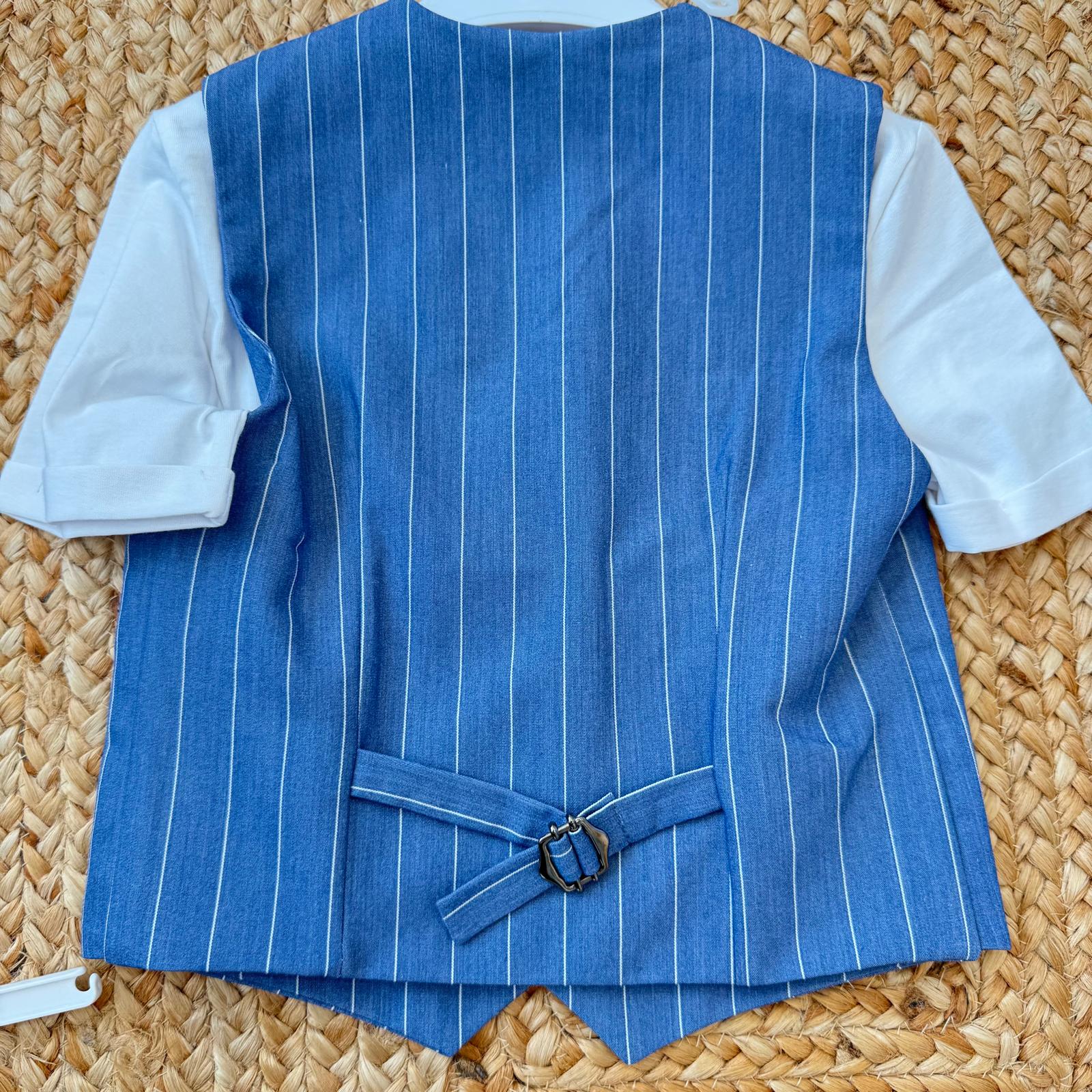 completo bambino cerimonia con t-shirt cotone