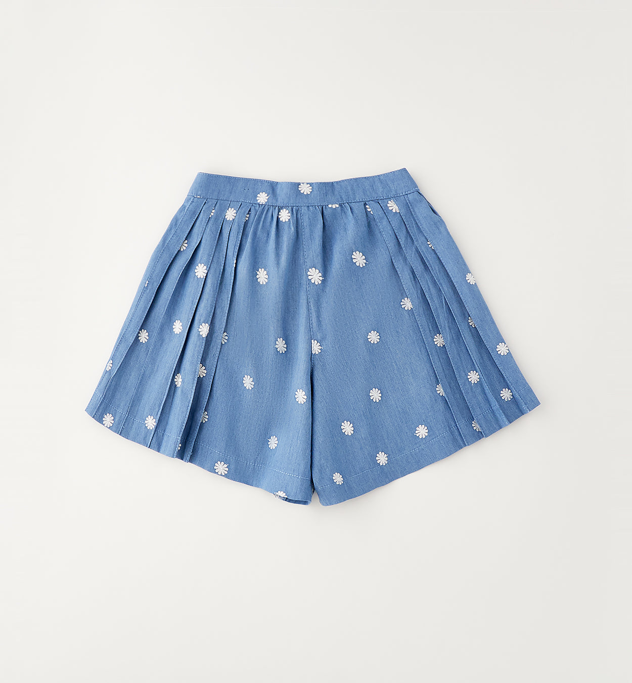 completo bimba denim camicia e shorts coordinati