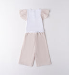 Retro completo bimba elegante con pantaloni palazzo