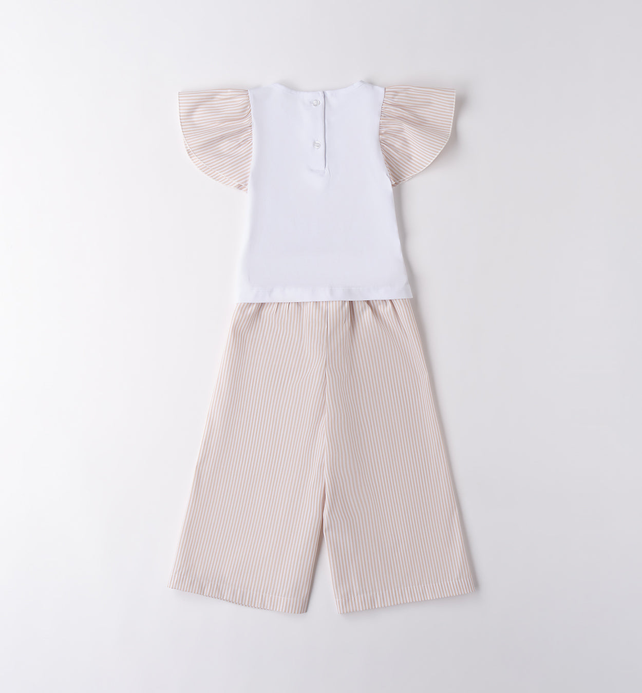 Retro completo bimba elegante con pantaloni palazzo