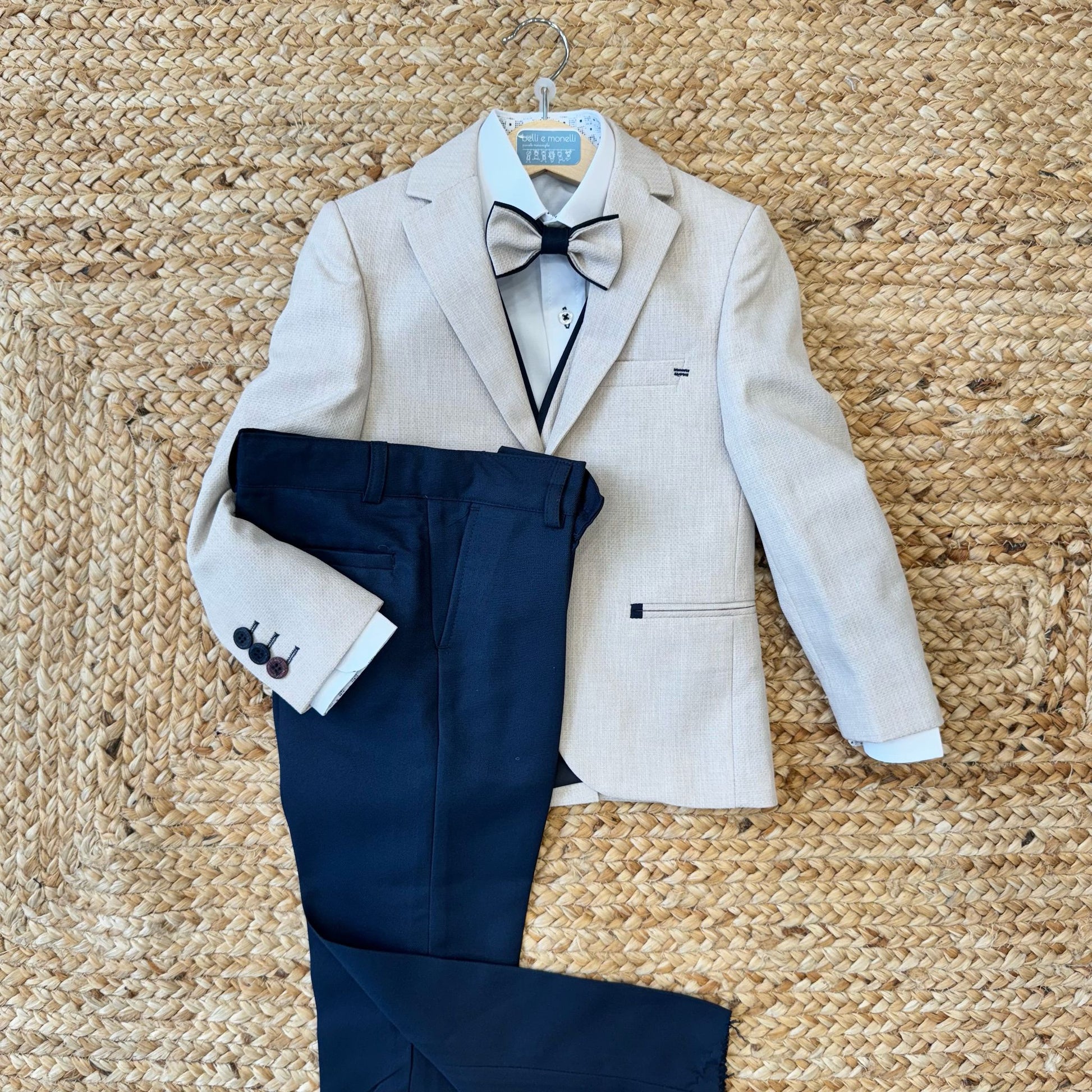 Neonato Elegante Completino Cerimonia Bimbo Completo Cerimonia