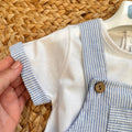 completo bimbo cotone rigato elegante
