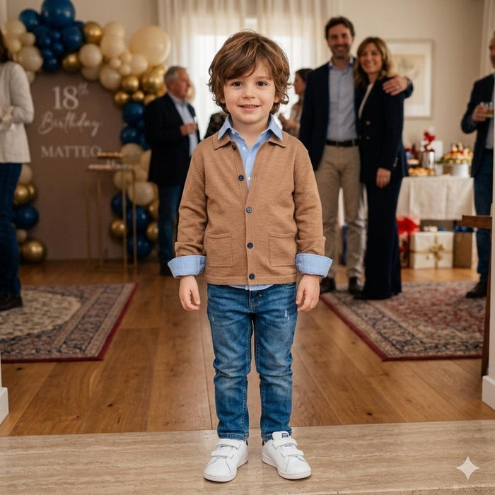 completo bimbo elegante estivo cotone leggero