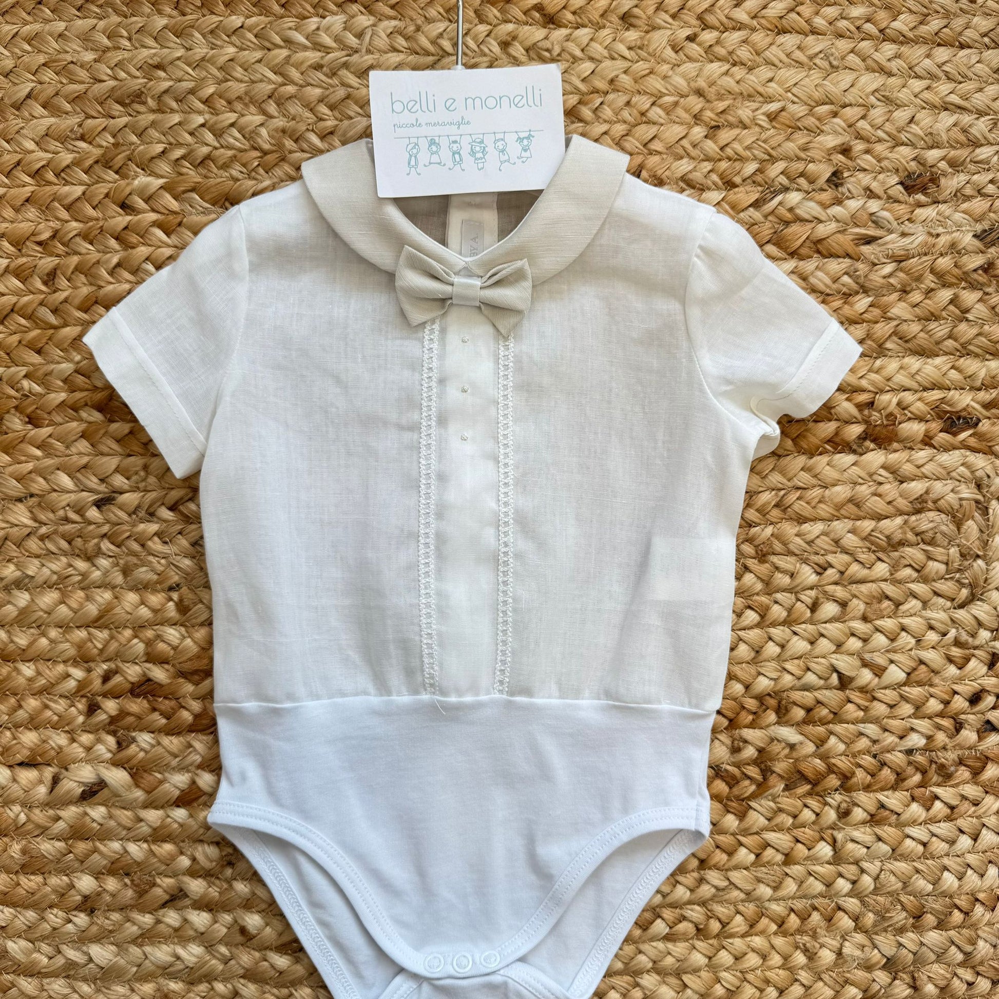 completo cerimonia neonato maschio elegante battesimo