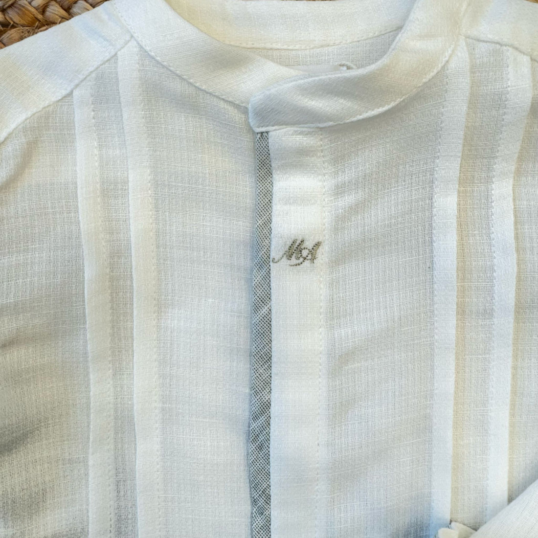 Completo elegante bambino in lino per cerimonia