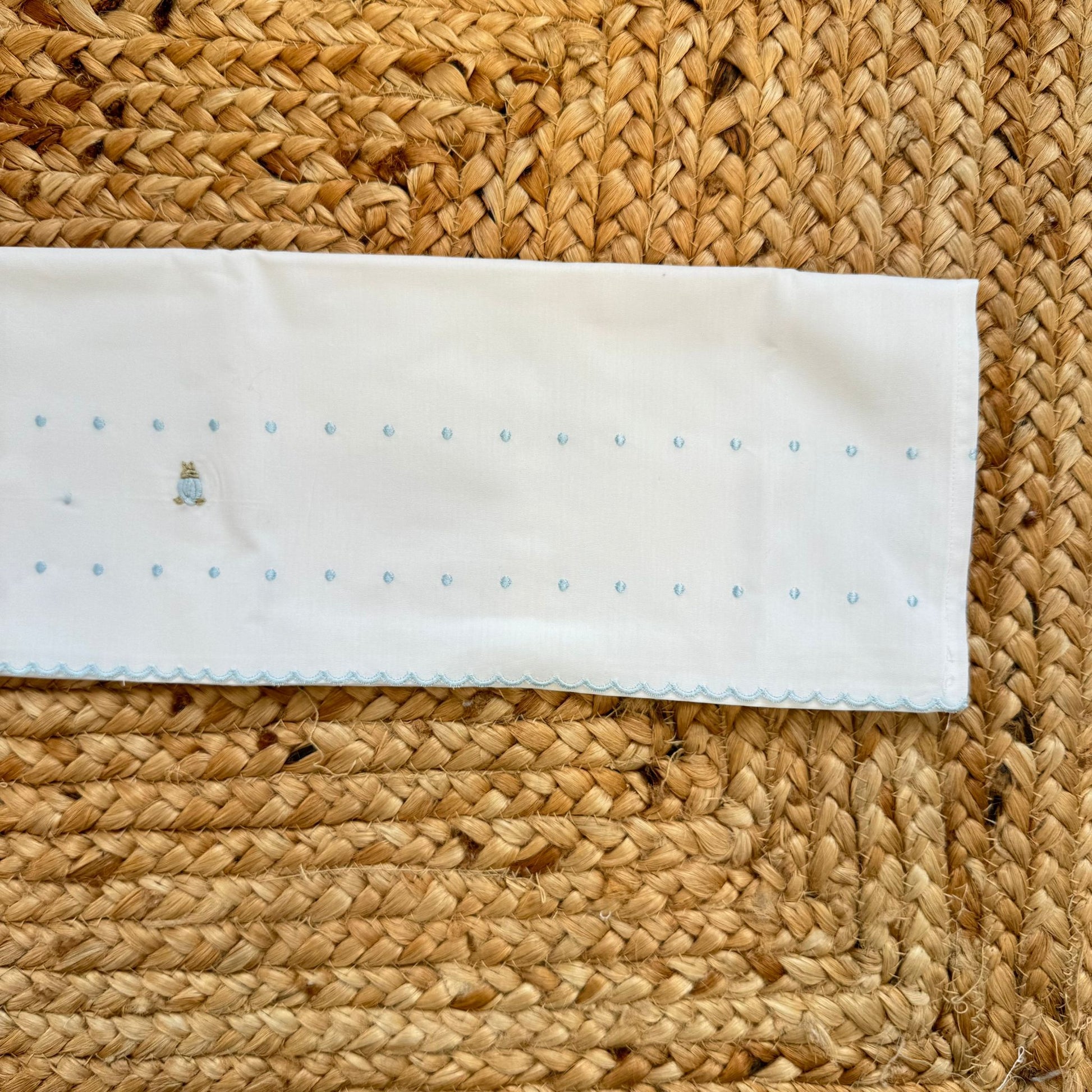 lenzuolino culla neonato ricamato maschietto