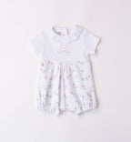 Dettaglio fantasia animalier su completo nascita iDO unisex