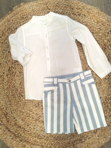 Completo Bambino Con Camicia E Bermuda