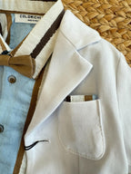 Completo bimbo con camicia a righe