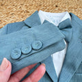 completo paggetto bambino verde salvia elegante