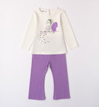 Completo sportivo bambina, set sportivo bimba, abbigliamento sportivo bambina, tuta sportiva bimba, completo bimba Minibanda, outfit sportivo bambina 3-7 anni, completo sportivo comodo bambina, abbigliamento casual bimba, completo bimba cotone, belli e monelli,