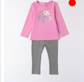 Completo bimba, set bimba 3-7 anni, abbigliamento bambina Minibanda, coordinato bimba alla moda, completo estivo bimba, outfit elegante bimba, completo bimba in cotone, vestitino bimba con accessori, abbigliamento casual bimba, belli e monelli, 