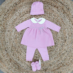 Coordinato PUNTO SMOCK ORCHIDEA