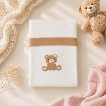 Tutina neonata rosa e grigio con fiocco, colletto bianco e finiture ai polsini per corredino nascita.
