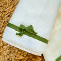 Corredino nascita neonata panna e verde con copertina, completo e accessori coordinati