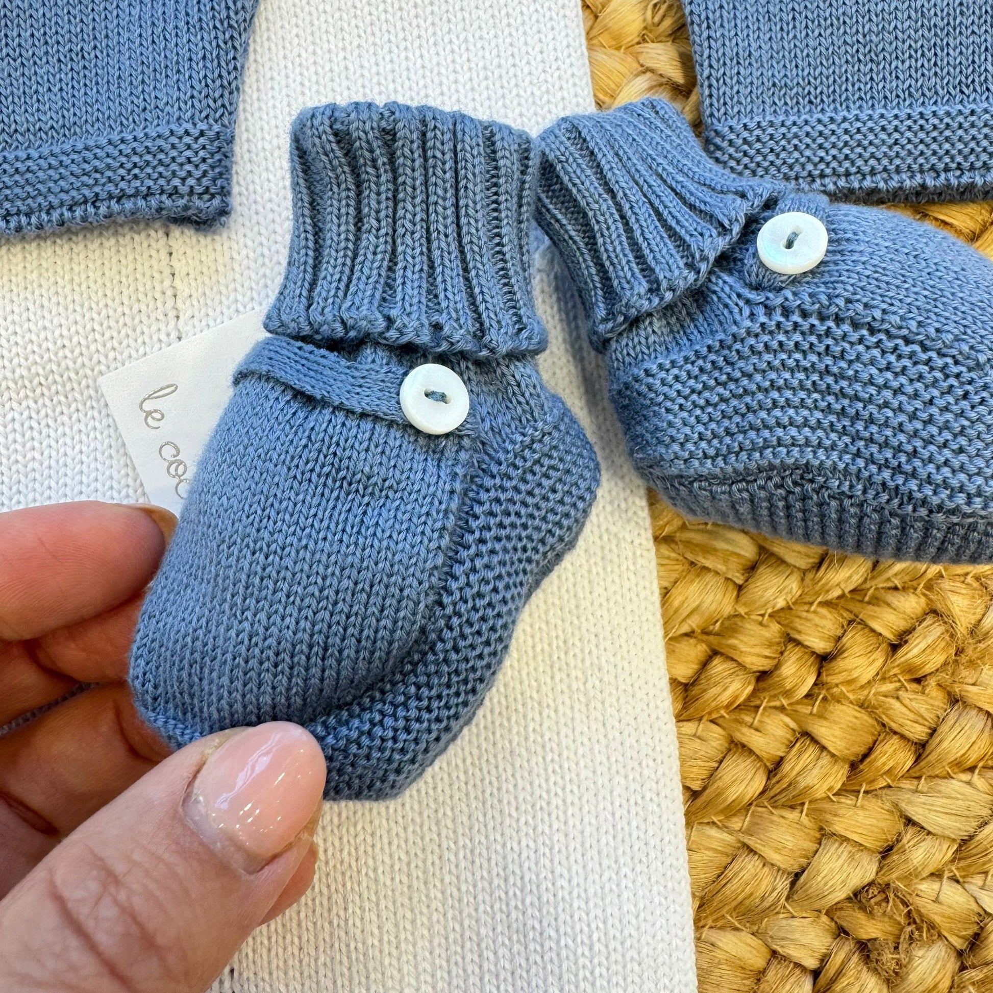 copertina neonato in filo di cotone