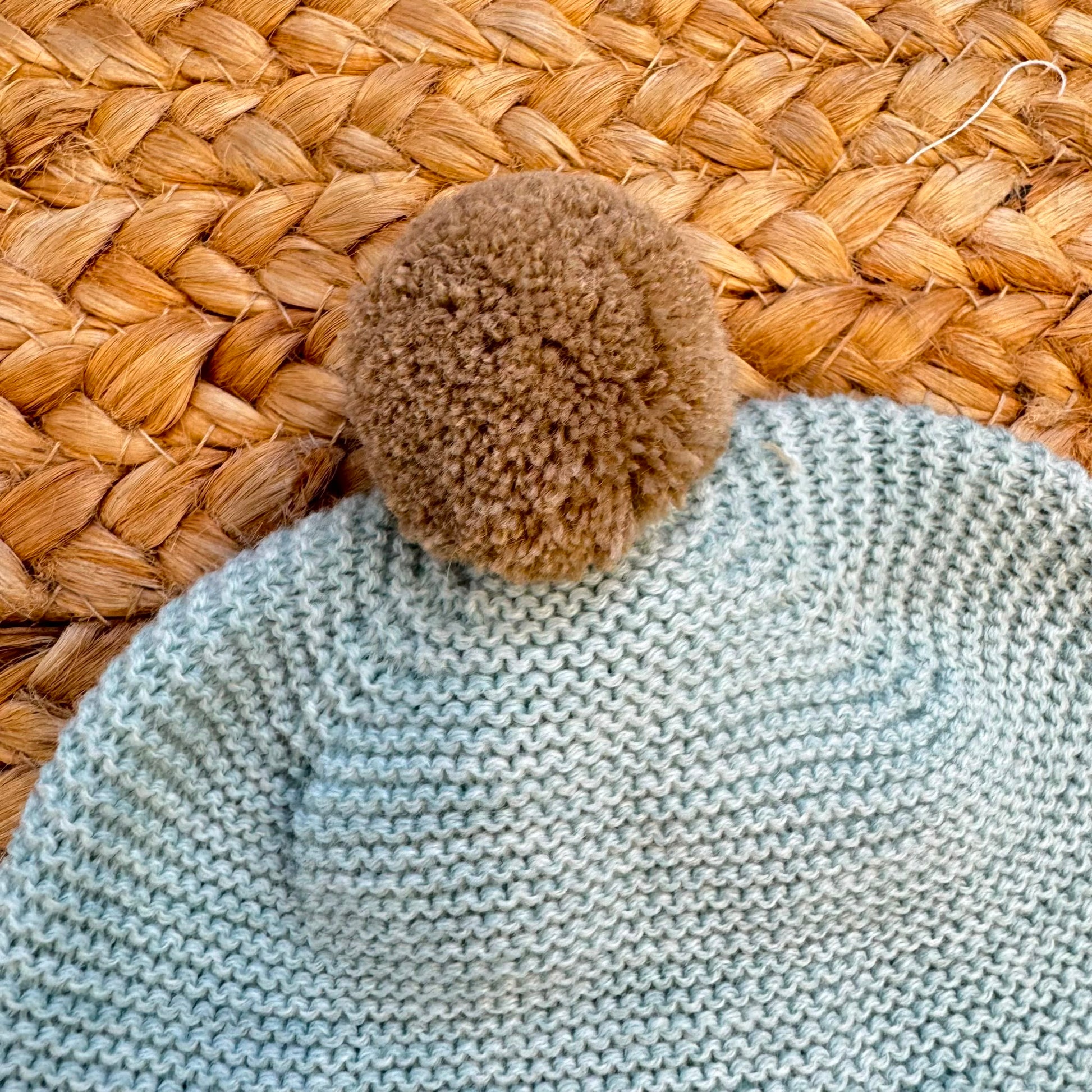 set nascita neonato verde menta Juliana con copertina completino e cappellino
