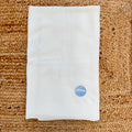 Copertina unisex neonato color panna in maglia 100% acrilico per corredino nascita e baby shower