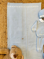 copertina nascita neonato in lana