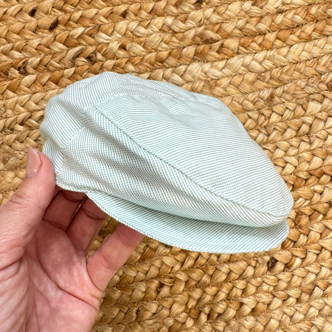 coppola bimbo elegante verde salvia cerimonia battesimo