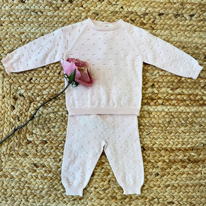 COPRIFASCE NEONATA ROSA IN FILO DI COTONE | cotone