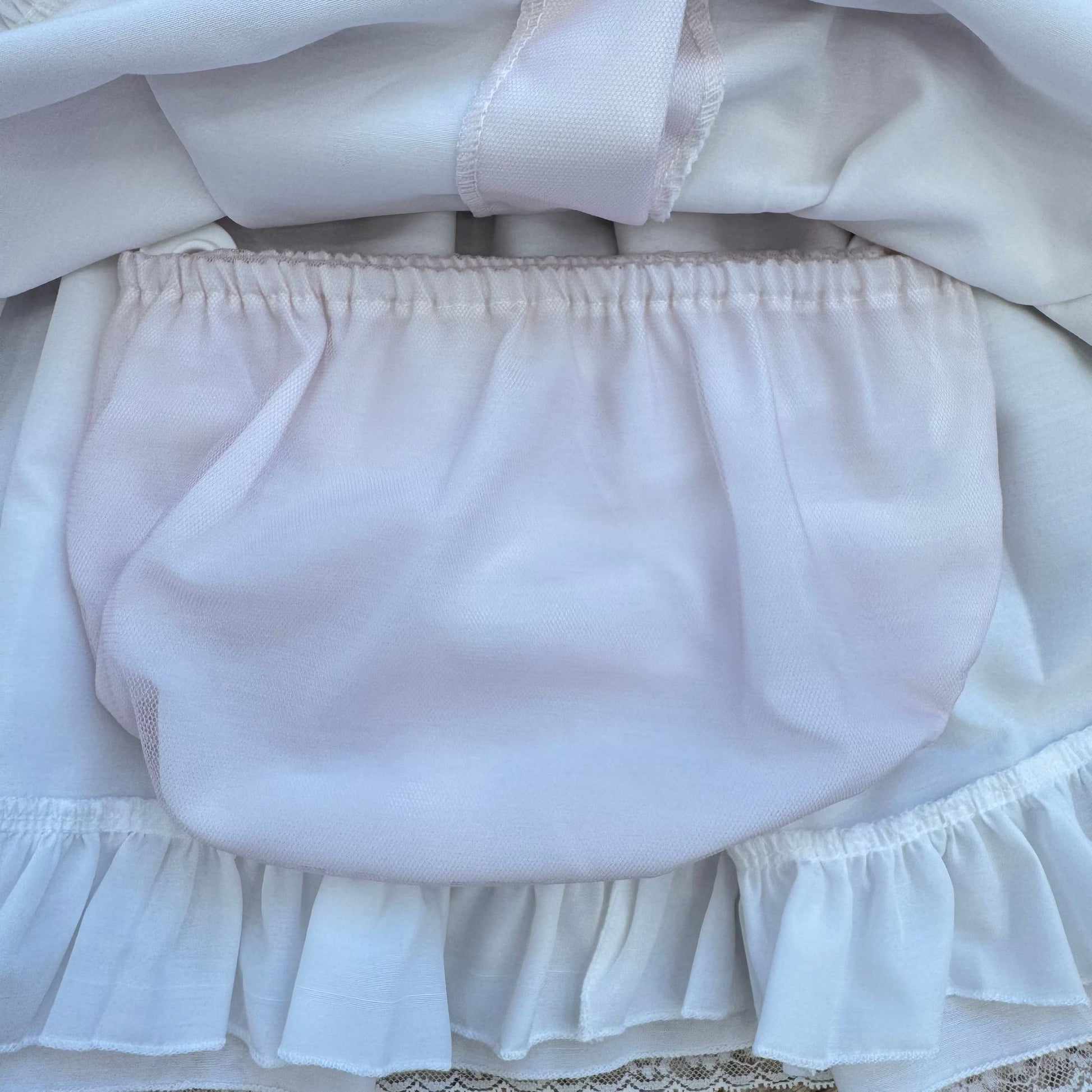 copripannolino rosa coordinato per abito battesimo bimba