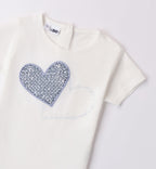 Retro coprispalle bambina con rouches