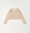 coprispalle bambina beige lurex elegante