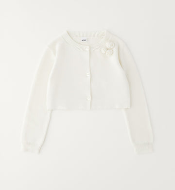 coprispalle bambina bianco elegante in cotone