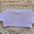 coprispalle elegante neonata lavorazione maglia rosa