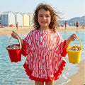 costume bambina elegante estate mare due pezzi fantasia floreale