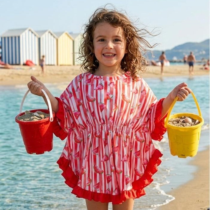 costume bambina elegante estate mare due pezzi fantasia floreale