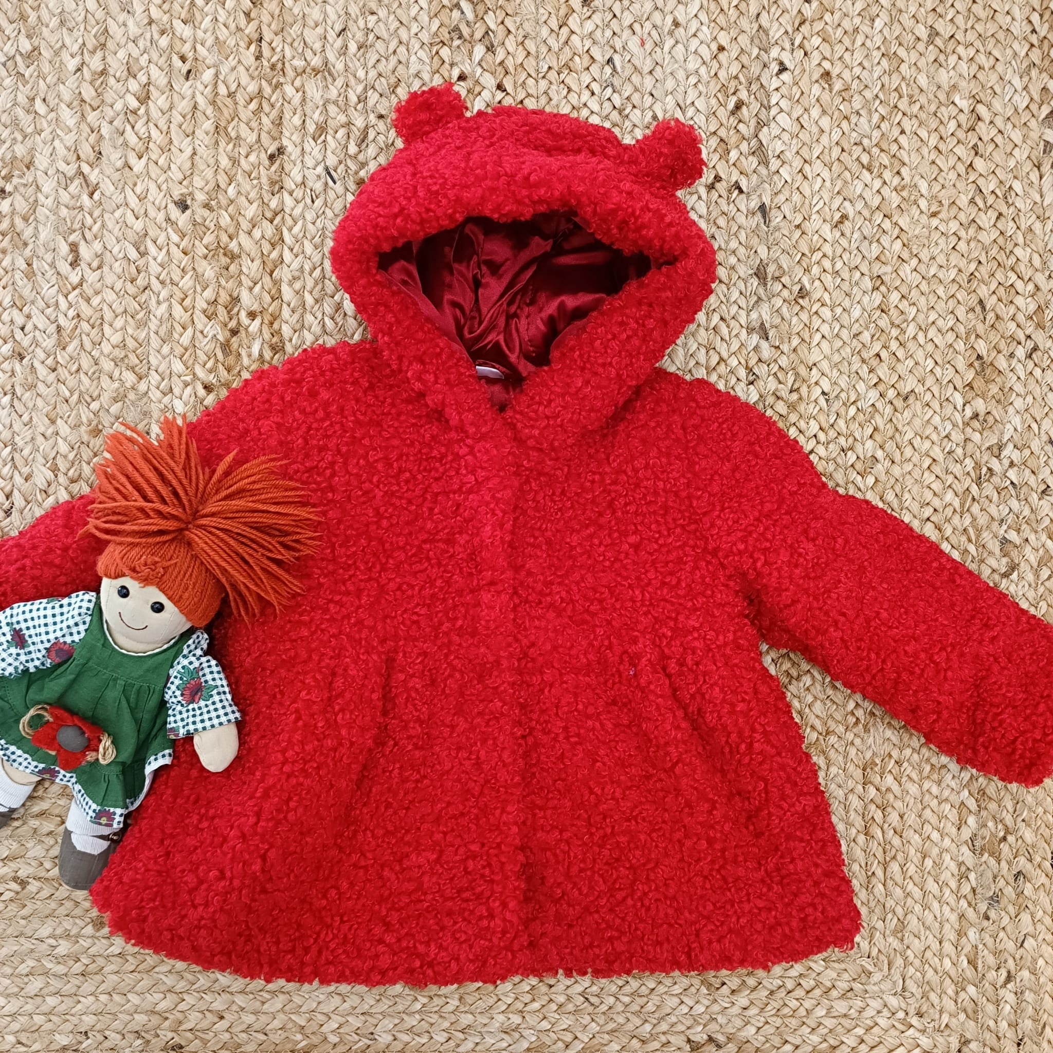 Giubbotto teddy rosso