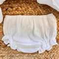culotte neonata cotone bianco coordinata