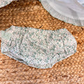 culotte neonata floreale coordinata cotone