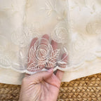 ABITO BIANCO BAMBINA RICAMATO ELEGANTE