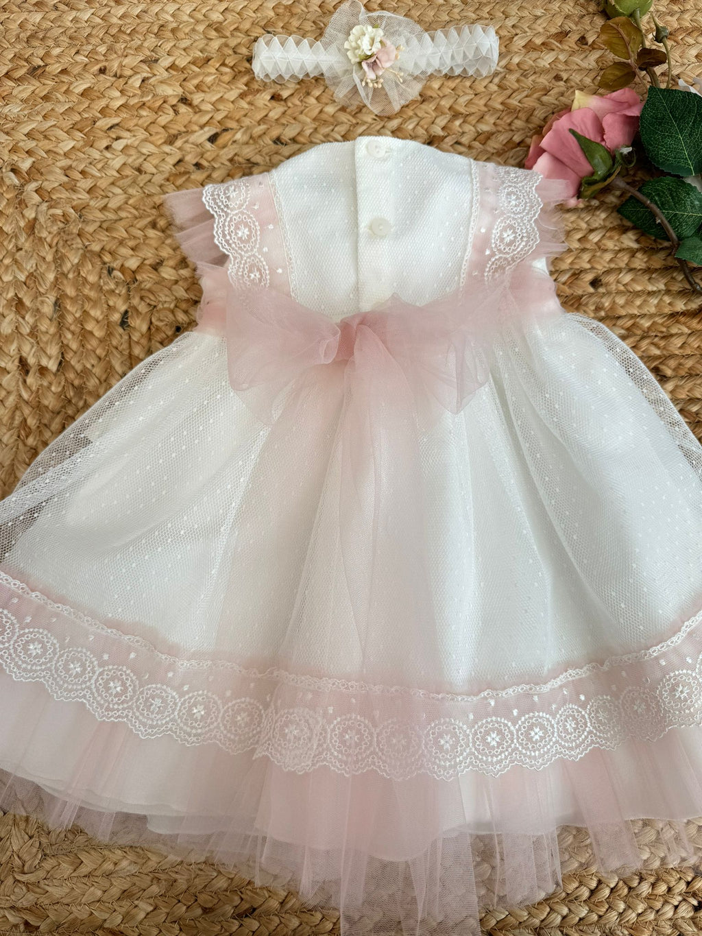 Abito in TULLE ROSA E BIANCO
