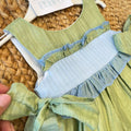 dettaglio balza decorativa abito bambina cerimonia