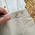 dettaglio bottoni pantaloncino elegante bimbo