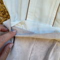 Completo battesimo bimbo beige e bianco con papillon