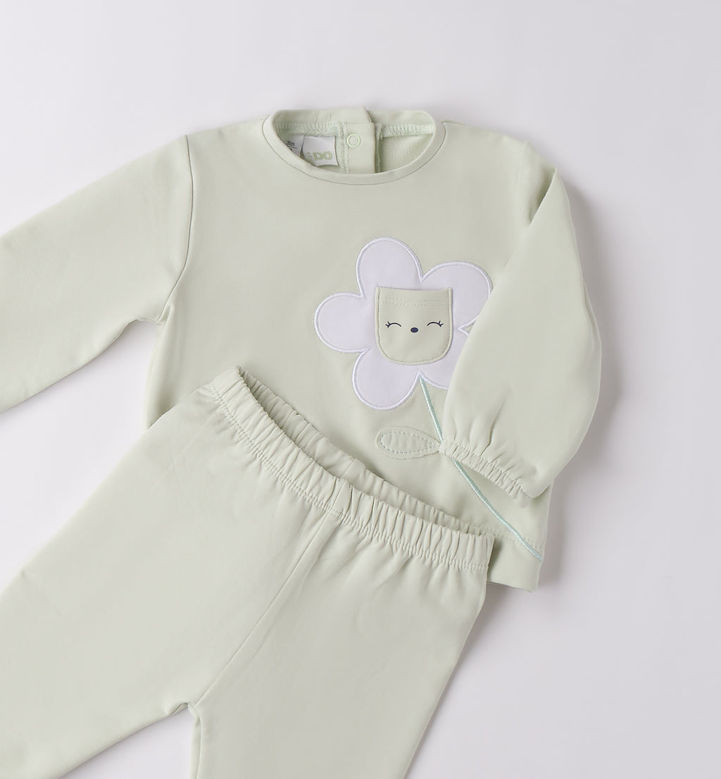  dettaglio felpa bambina con fiore e taschina