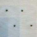 Set lenzuola baby culla in cotone batista bianco con piccoli ricami verdi per corredino nascita neonato
