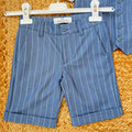 dettaglio pantaloncino bambino rigato elegante