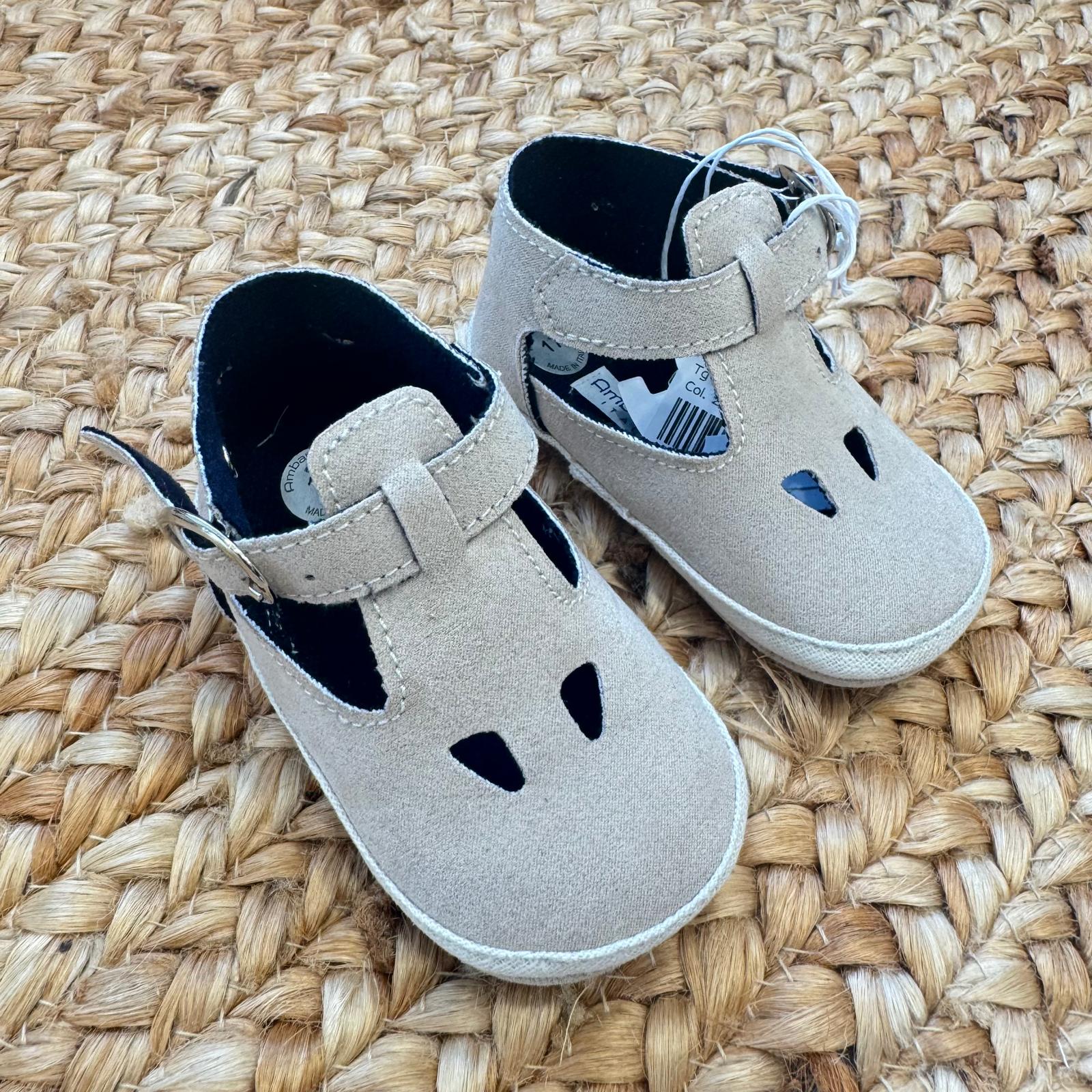 scarpe battesimo bimbo con cinturino elegante