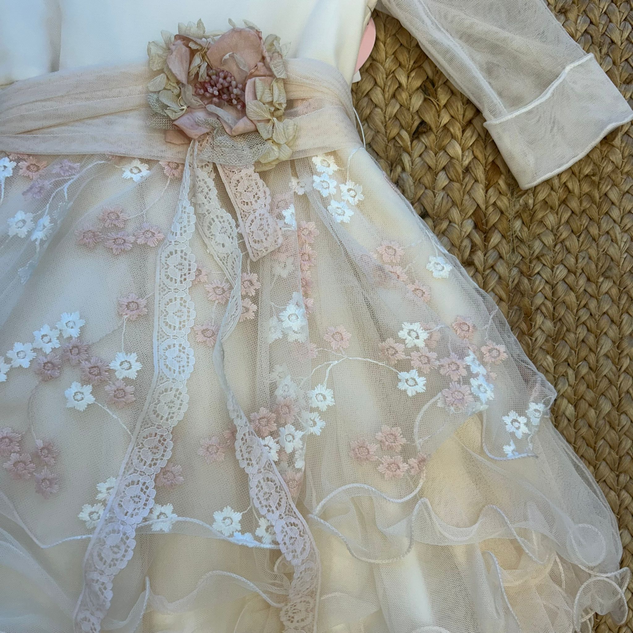 ABITO TULLE A FIORI