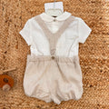 Etichetta composizione completo bimbo camicia 100 cotone pantalone lino e viscosa